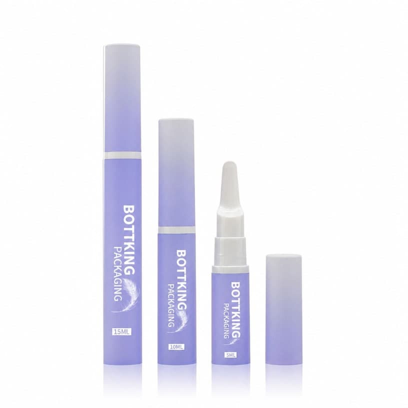 5 ml / 10 ml / 15 ml Airless Eye Cream & Travel Serum Bottles — pack family view with matching formats