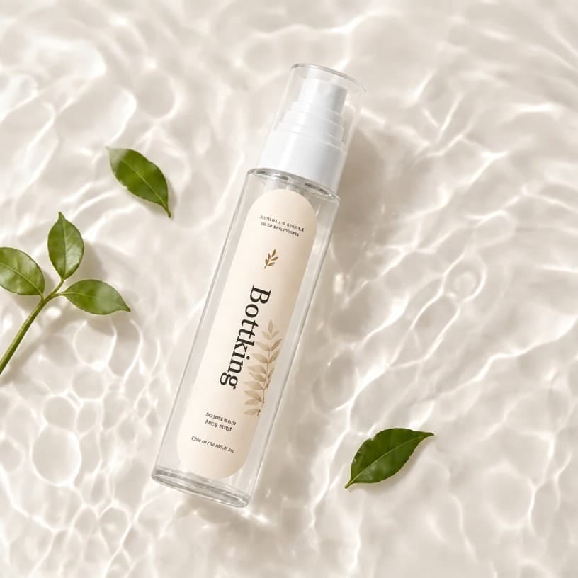 Spray Pump Cosmetic Skincare Empty Fine Mist Sprayer Bottle — surface finish and decoration detail