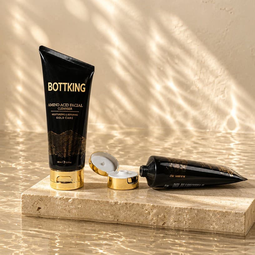 Cosmetic Tube Packaging — Cosmetic tube packaging combines a tube body and cap with a printing system — of