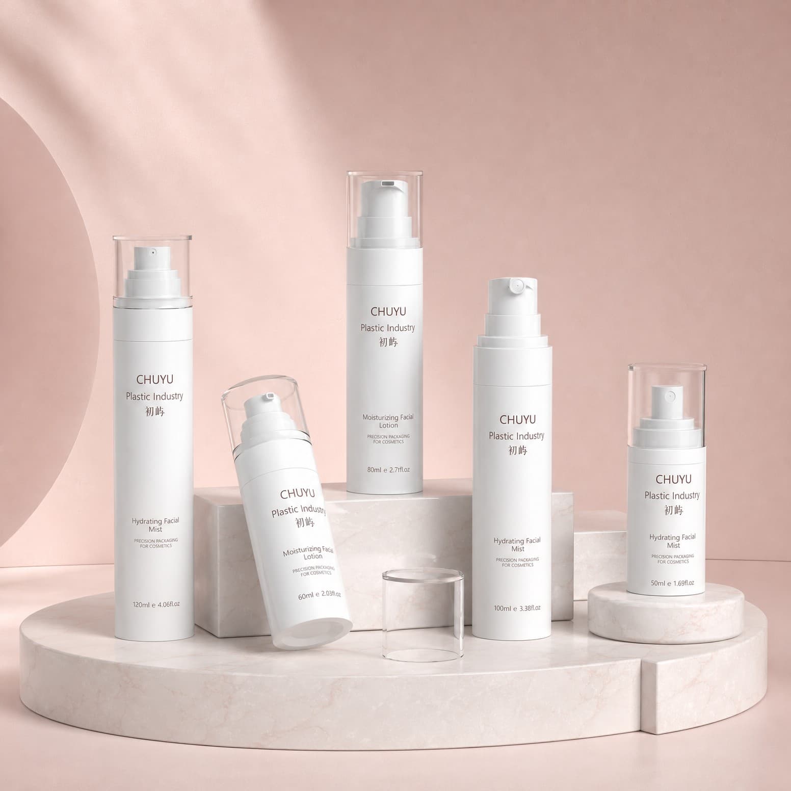 Pump Bottles — Pump bottles combine a plastic bottle with a lotion, treatment or airless pump s