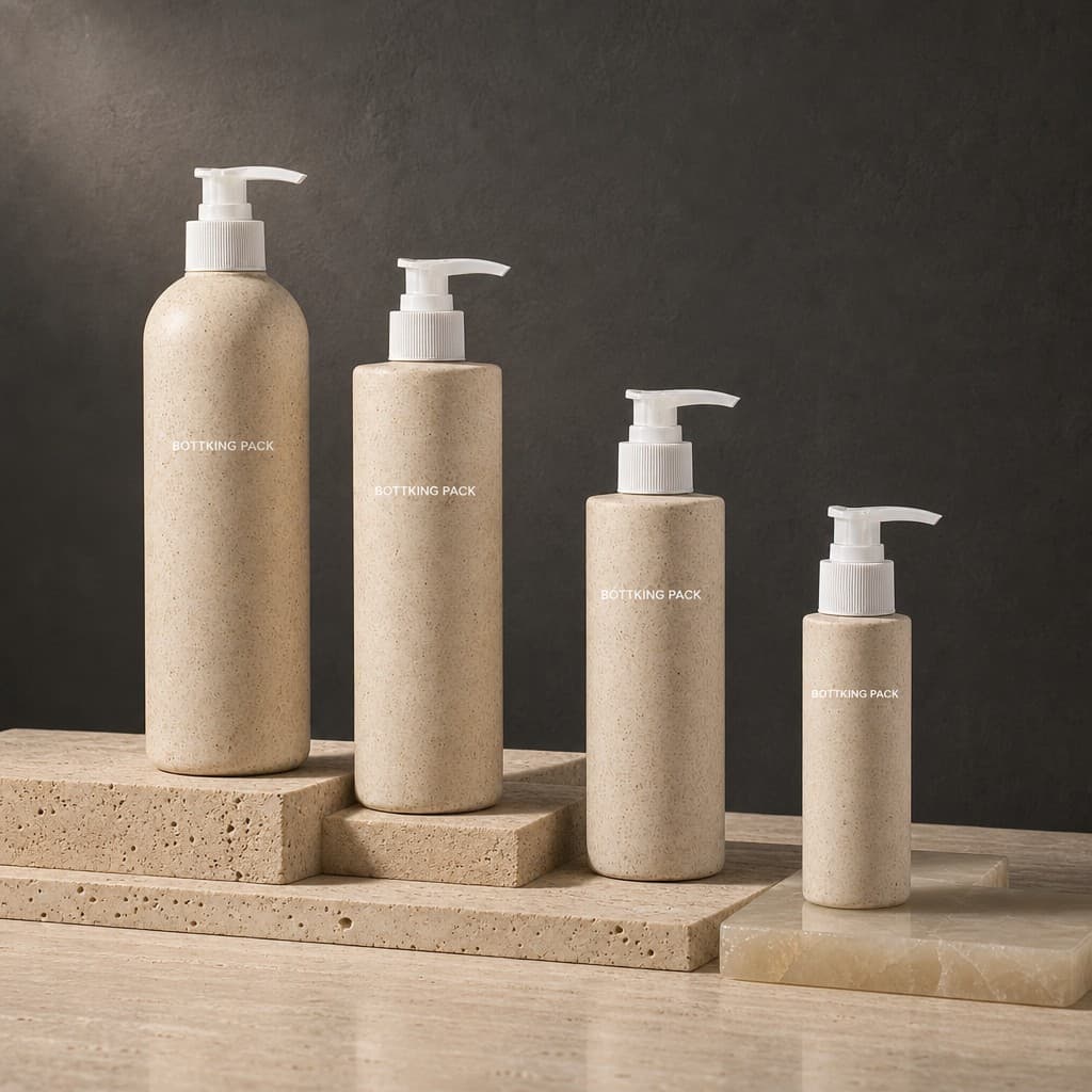 Recycled plastic cosmetic packaging